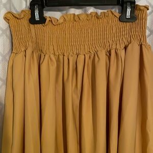 Yellow maxi skirt